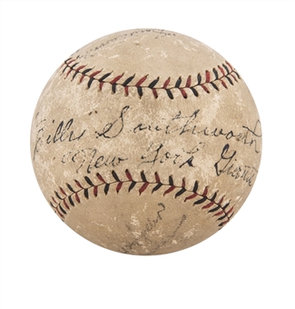 1940s Billy Southworth Twice Signed & Inscribed ONL Heydler Baseball (Autry LOA & Beckett)